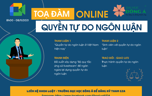 Toạ đàm trực tuyến: Quyền tự do ngôn luận
